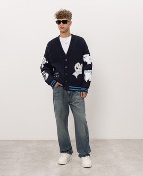Off-White White T-shirt with Pencil Monogram logo print 44MAA120F26J00R
