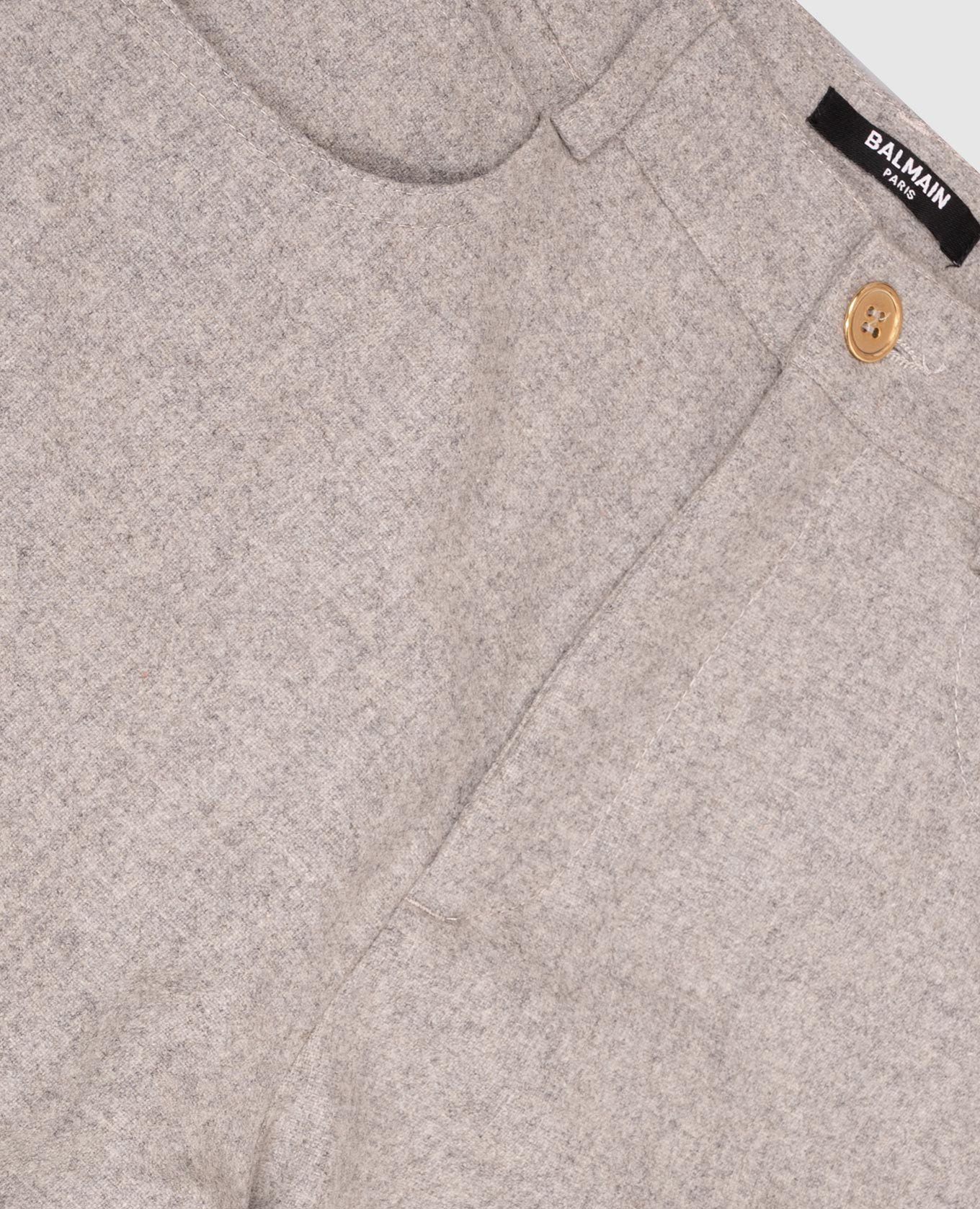 

Children's gray pants with wool Balmain, Grey