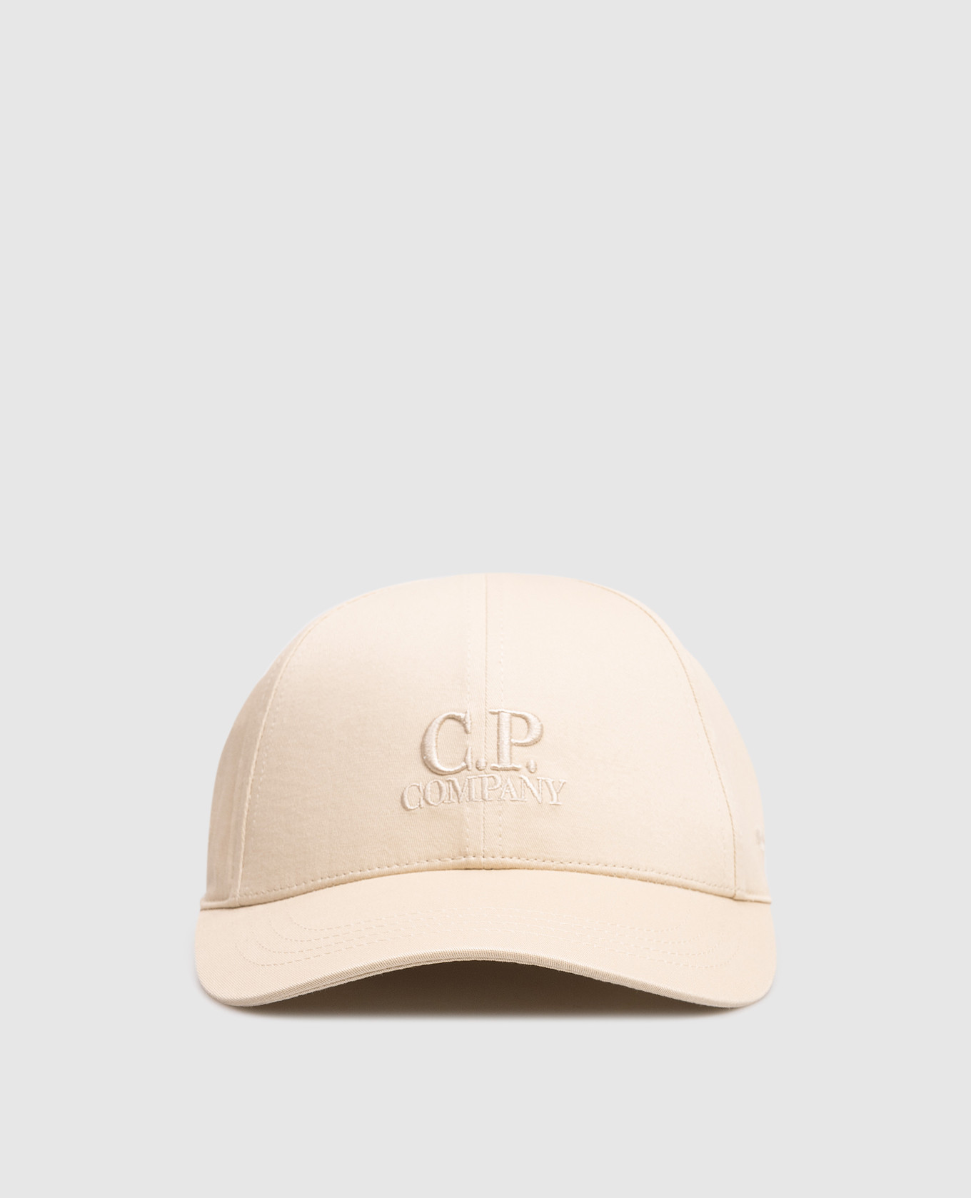 

Children's beige cap with logo C.P. Company