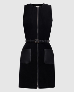 Simkhai Black ribbed Viretta mini dress 5261026K