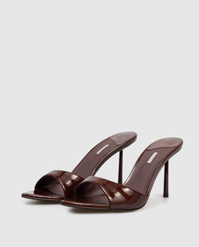 Le Silla BELLA burgundy patent leather mules 6625E080BXPPGSM