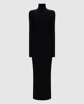 Jacob Lee Black cashmere dress WCD0018AW26SLIT