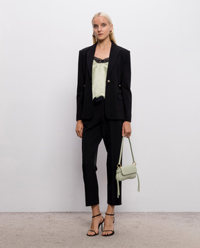 Twinset Black pants with monogram 262AP2345