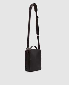 Stefano Ricci Black leather bag with textured emblem ND218GTUVHI1