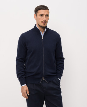 Brunello Cucinelli Blue cashmere cardigan M2200106