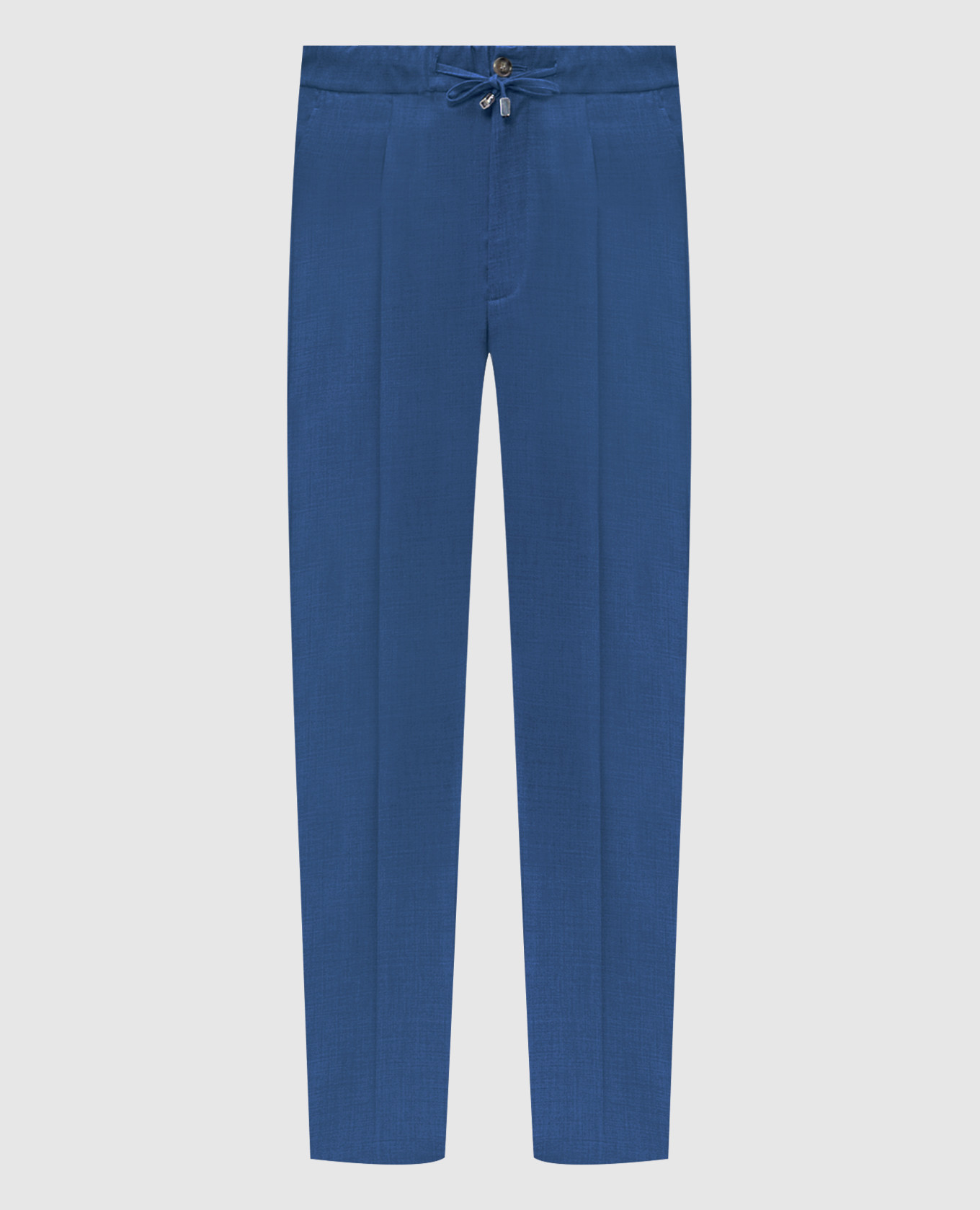 Blue cashmere pants