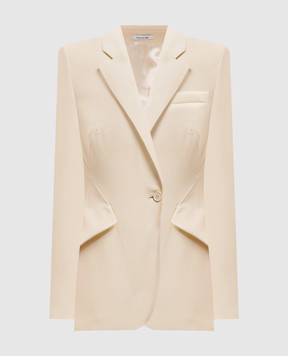 Alexander McQueen Yellow wool jacket 857750QJAGA