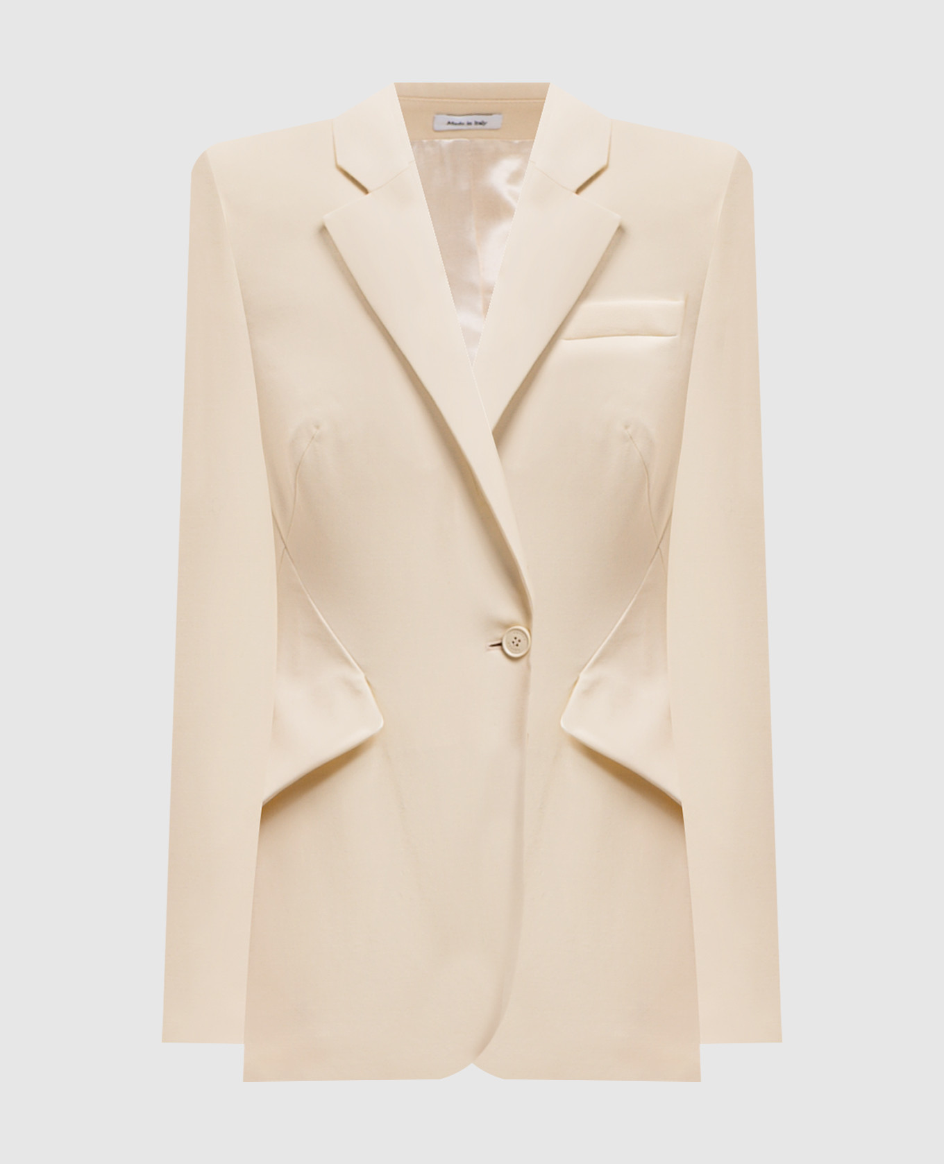 Yellow wool jacket