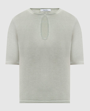 Max Mara VALIDO green silk and cashmere T-shirt MXPVALIDO