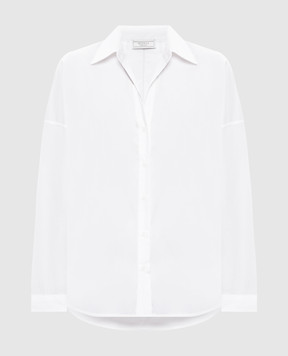 Peserico White shirt with a monil chain S0651601979