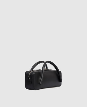 Dondup Black leather baguette bag WB307PL0660DXXX