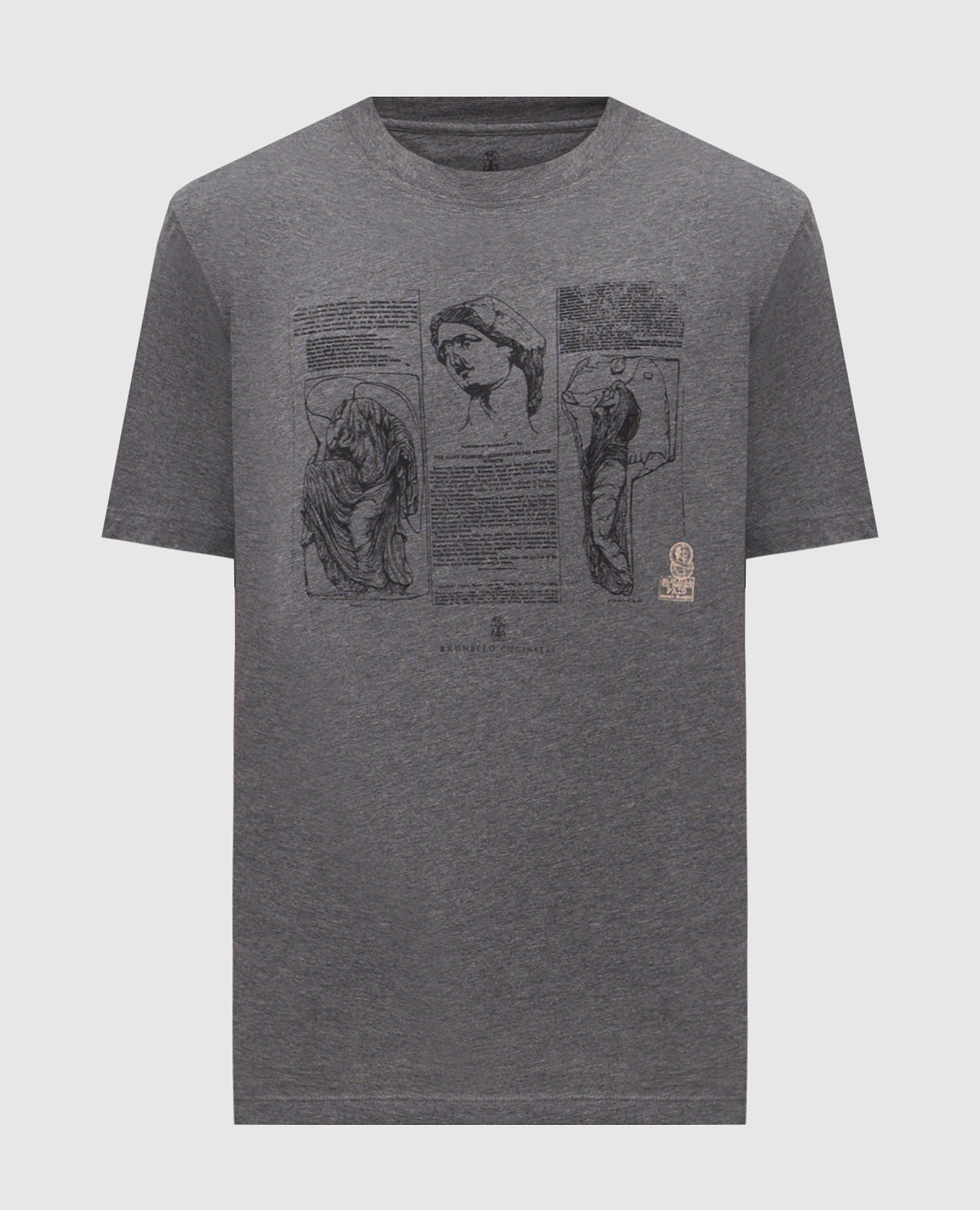Gray T-shirt with print