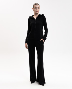 Ermanno Scervino Life Black flared pants with wool D494P708XJO