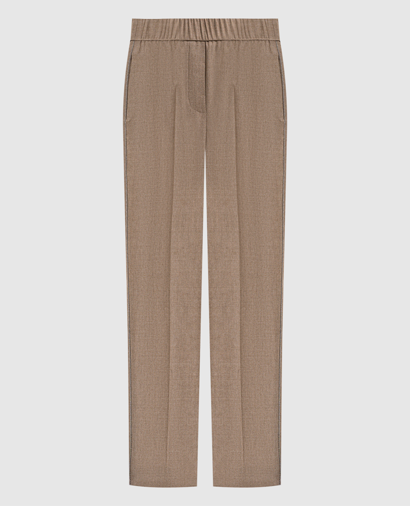

Beige wool and cashmere pants Peserico