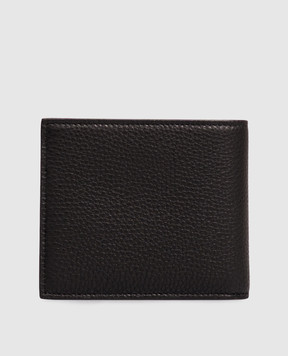 Dolce&Gabbana Black leather wallet with textured monogram BP1321A0370
