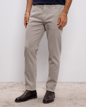 Brunello Cucinelli Grey jeans with logo M277PD3210