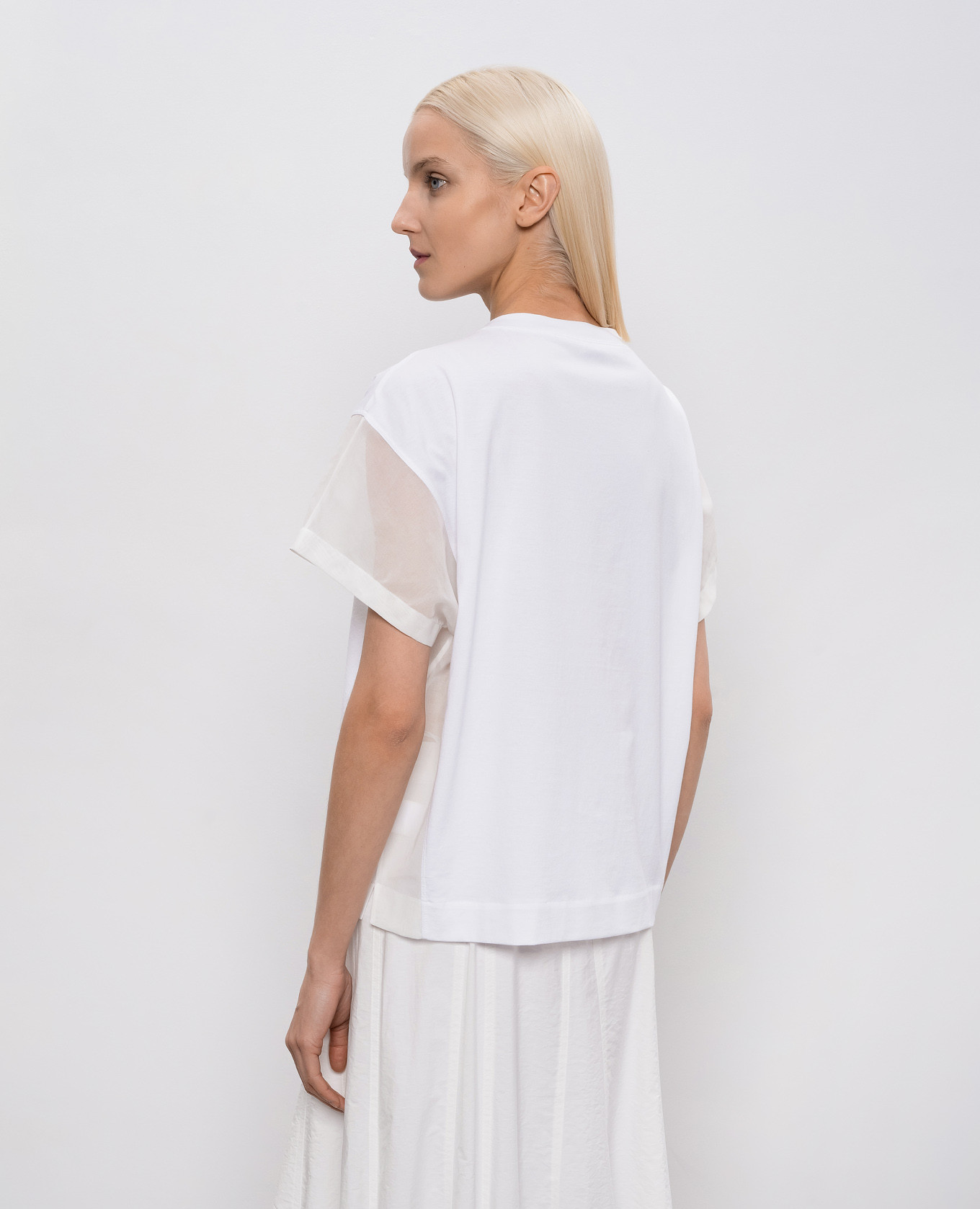

White straight-cut T-shirt Brunello Cucinelli