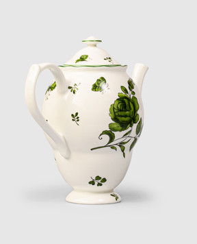Geminiano Cozzi 1765 White porcelain coffee pot Rosa Rosae SKBBU3419019