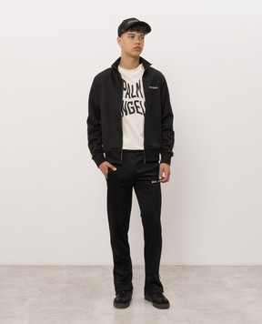 Palm Angels Ivory Distorted Logo T-Shirt PAMAA001JR016