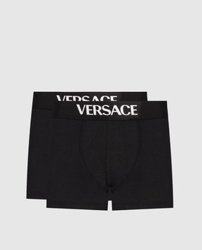 Versace Set of black boxer shorts 10209851A14783