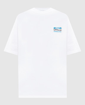 Vetements White T-shirt with print ME76TR227Ww