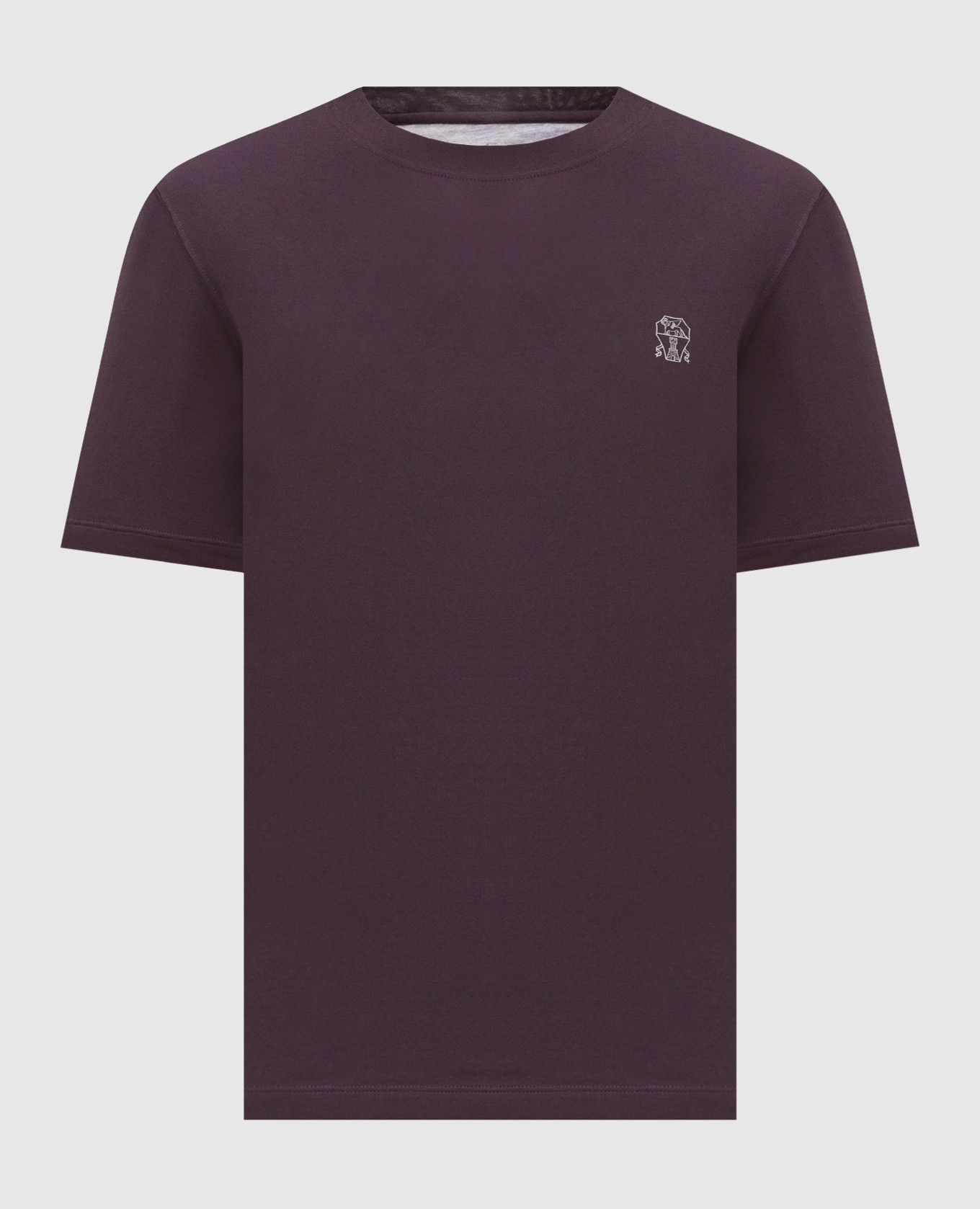 Purple T-shirt with emblem