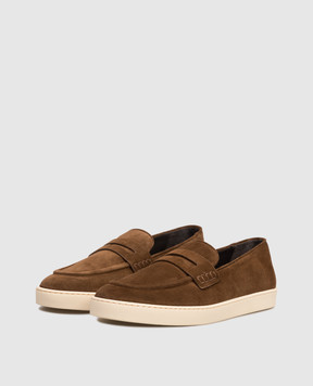 Canali Brown suede loafers RB01269461215