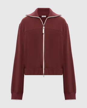 Brunello Cucinelli Burgundy sports jacket MN05NB2T06