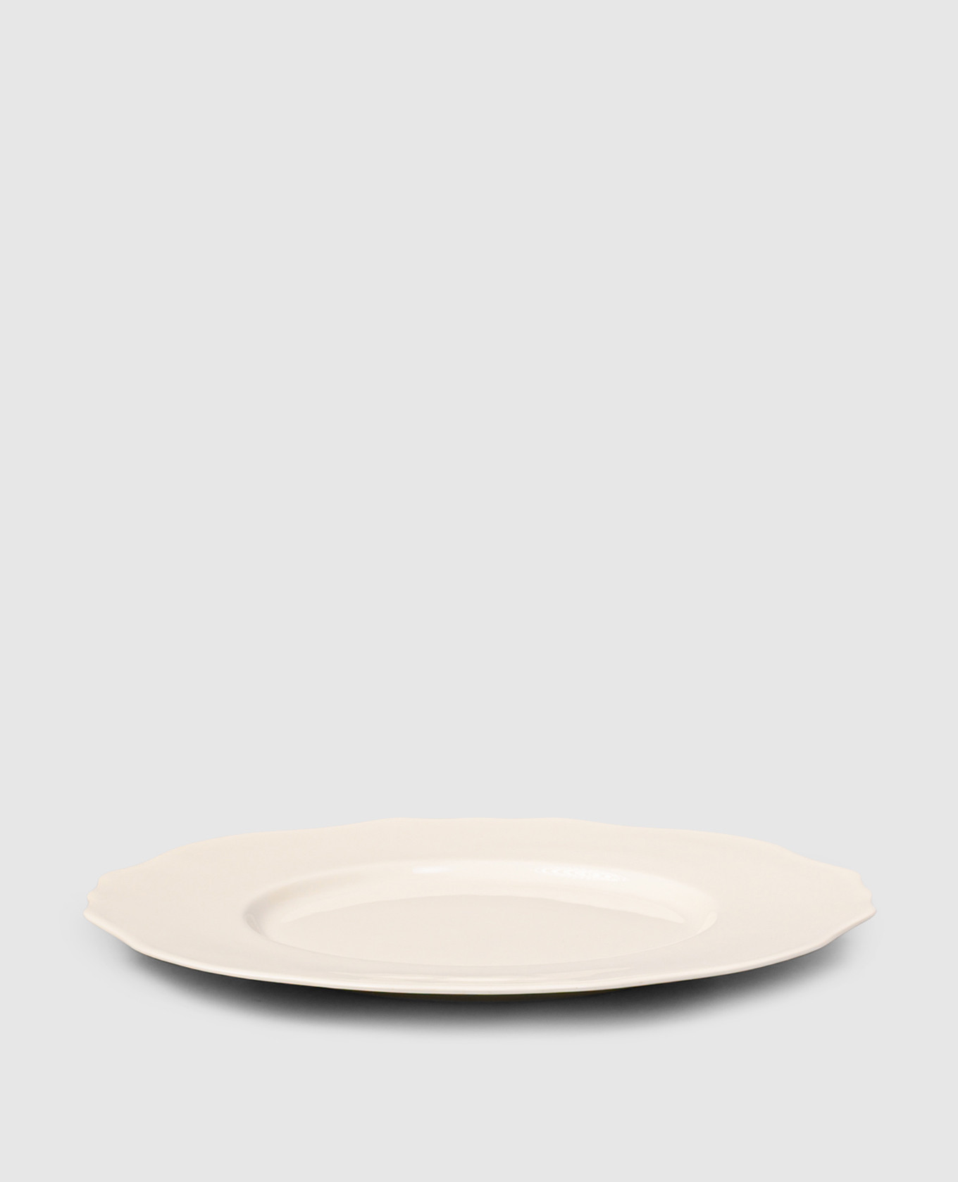 Burano white porcelain dinner plate