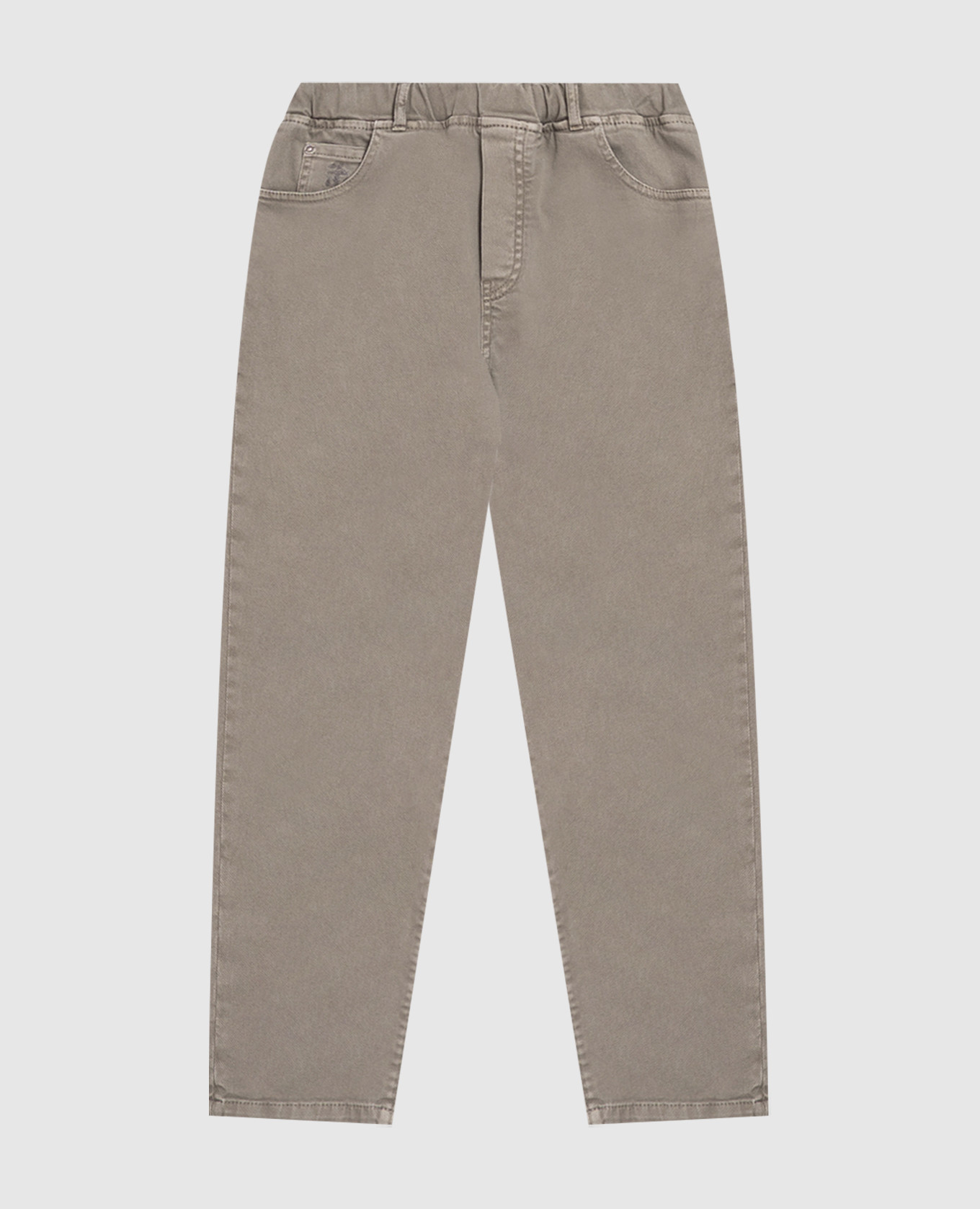 Children's khaki jeans Brunello Cucinelli