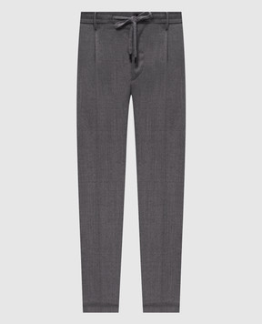 Peserico Dark gray wool pants R54274W02710