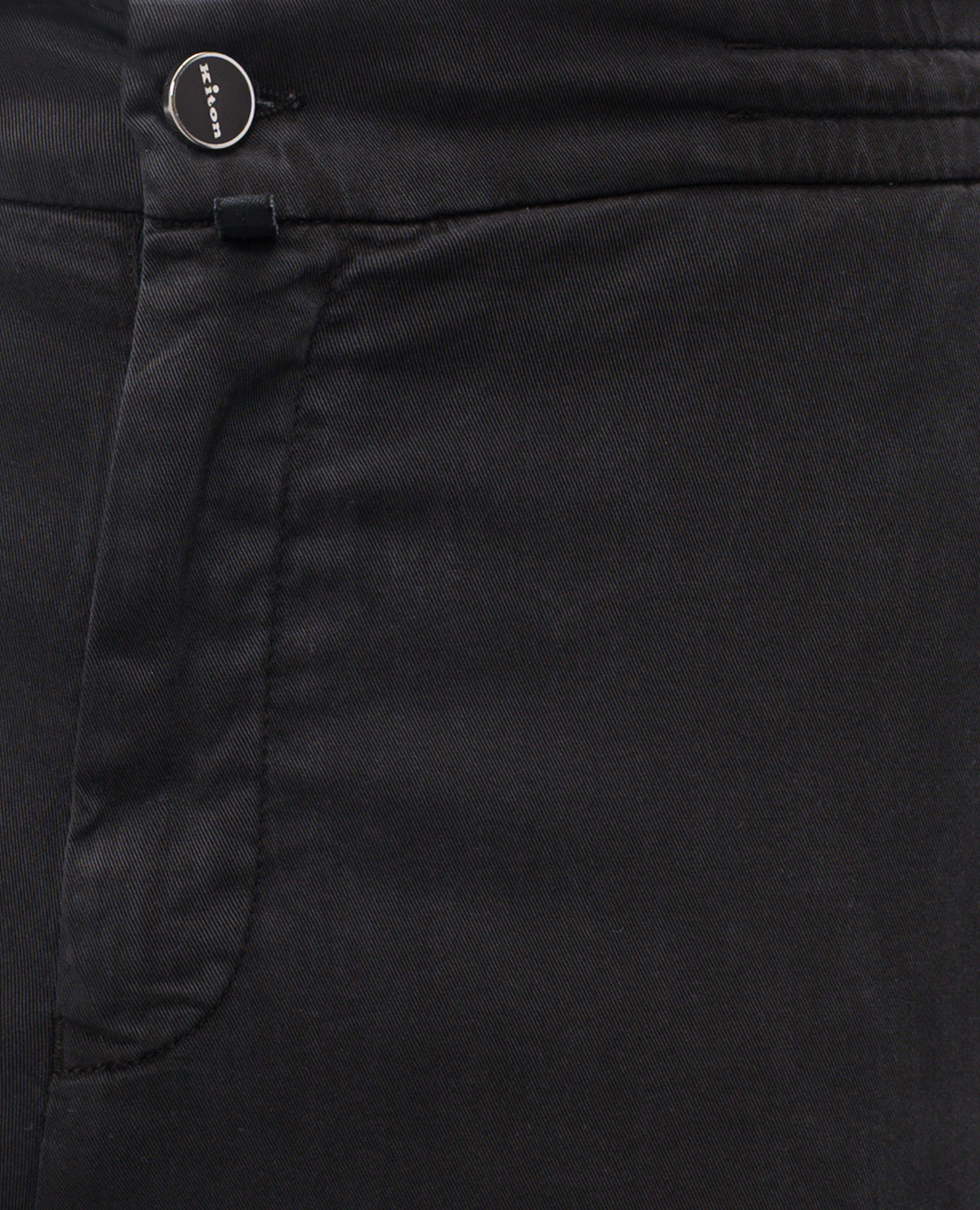 

Black pants with patch Kiton