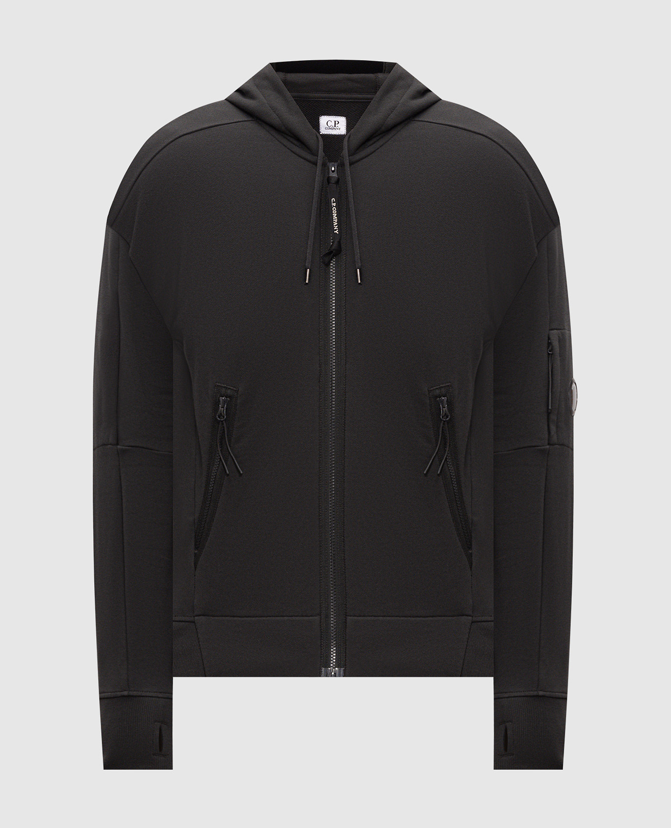 Gray sports jacket with patch