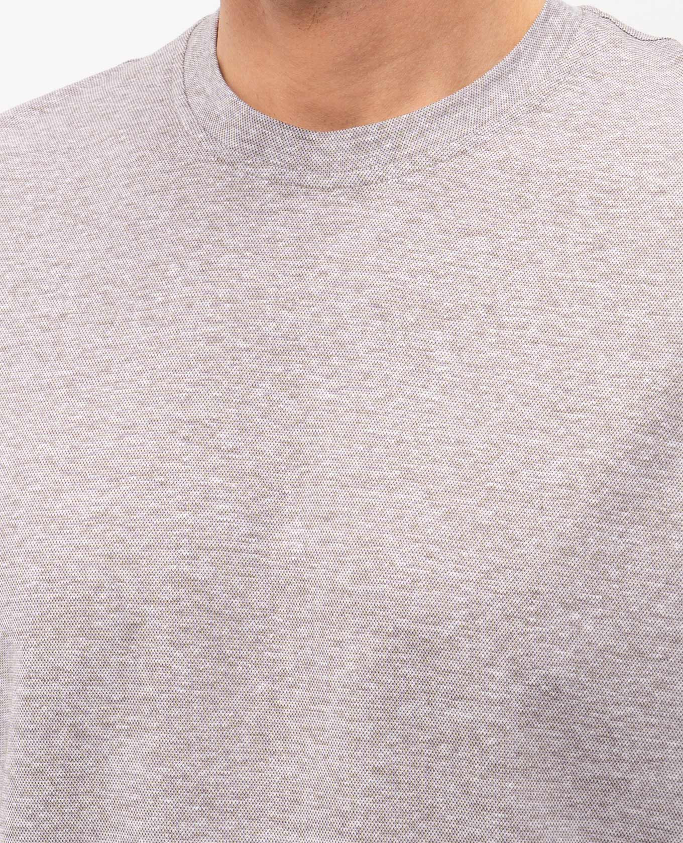 

Beige linen t-shirt CAPOBIANCO