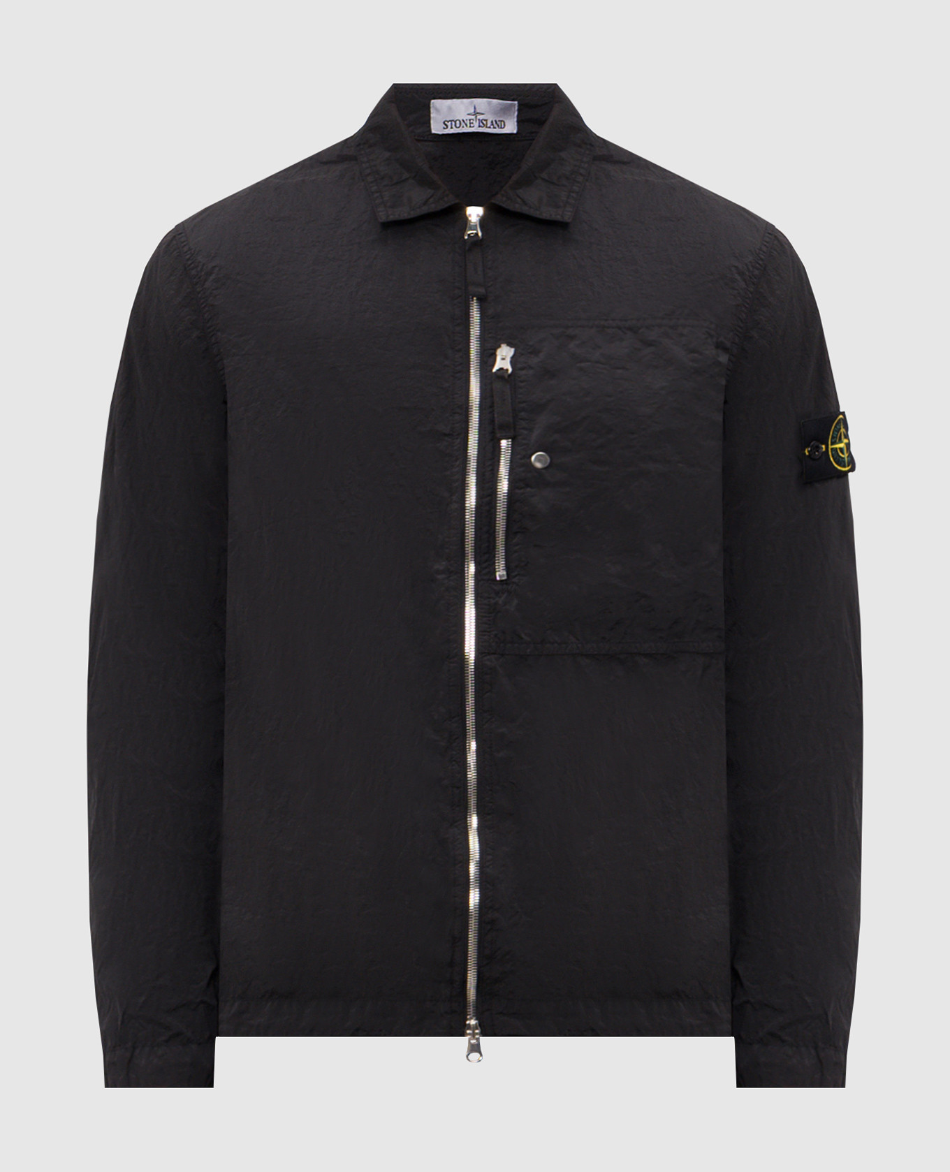

Black shirt-style windbreaker Stone Island