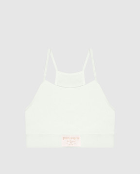 Palm Angels Green top with logo patch PLA1UWTP10SI