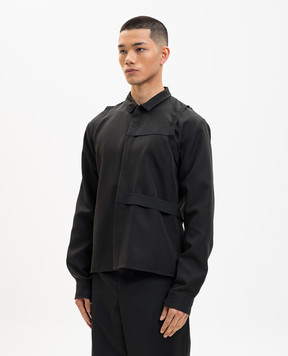 Heliot Emil Black Sinew shirt M05074