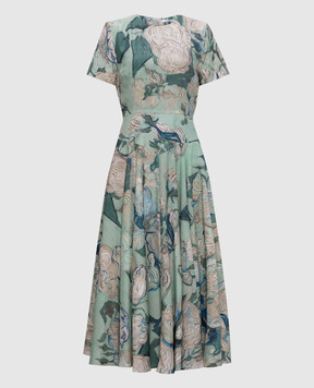 Givenchy Green printed dress BW22UR16QZ
