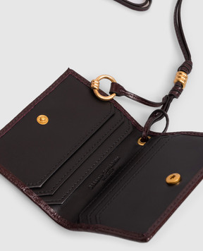 Gianni Chiarini Brown leather cardholder with drawstring PF5039EEL