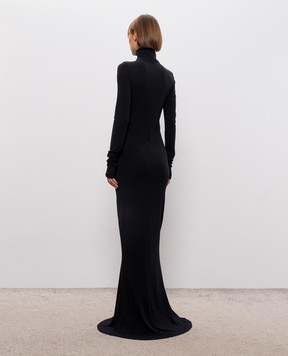 Thierry Mugler Black dress with wool COM1RO18151038
