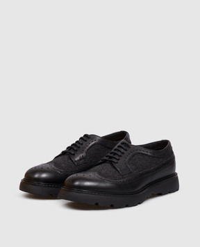 Doucal's Black combination brogues DU2523GOTNPG861
