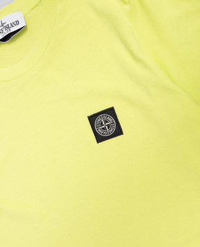 Stone Island Children's green T-shirt with logo patch L1S162100002S004714