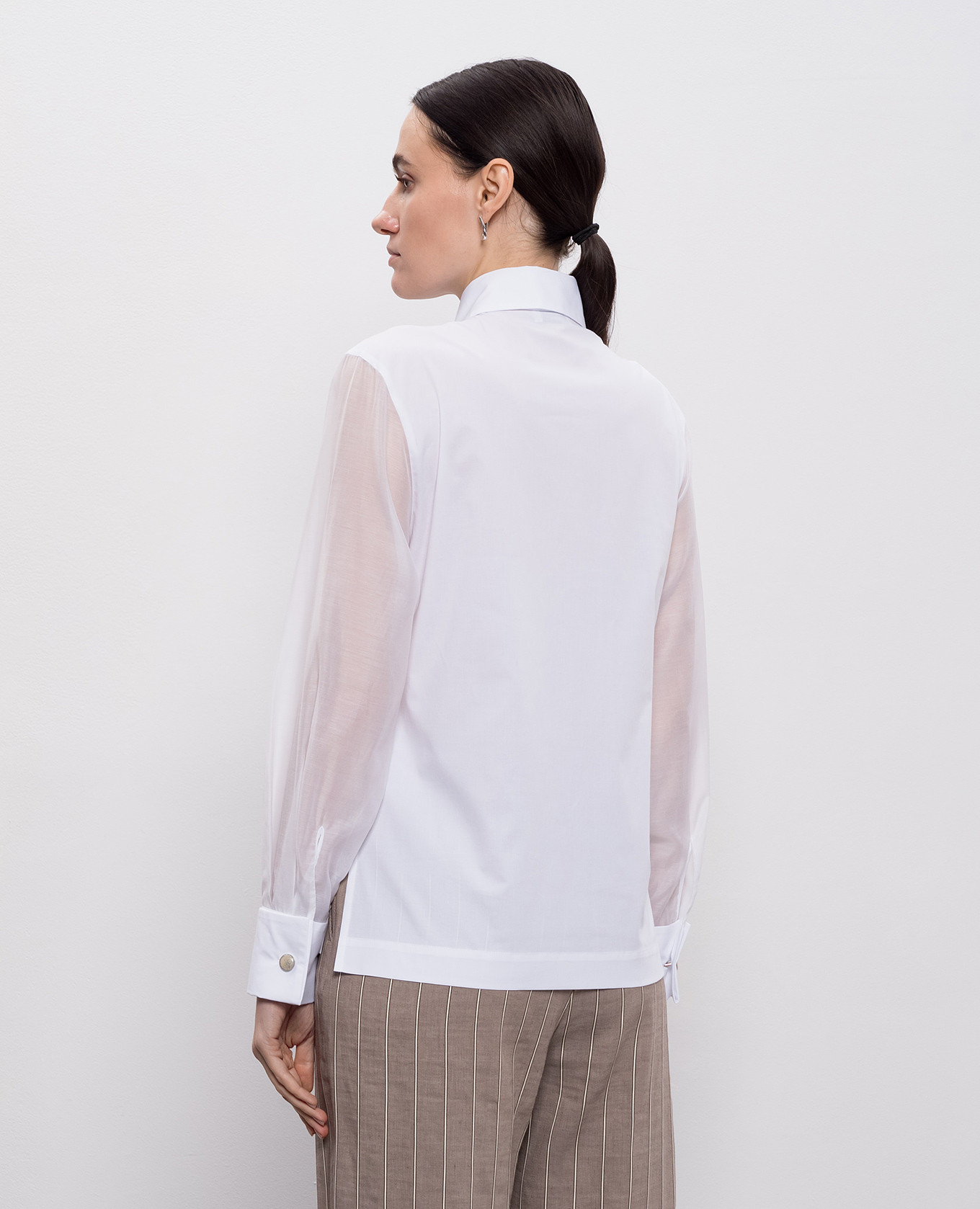 

White shirt with silk Peserico