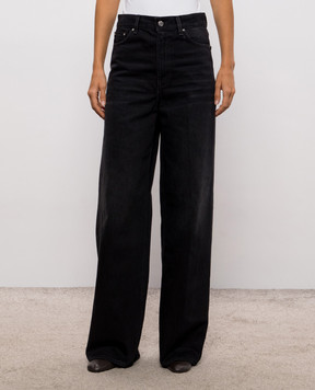 Toteme Black jeans with a worn effect 251WRB2426FB0046