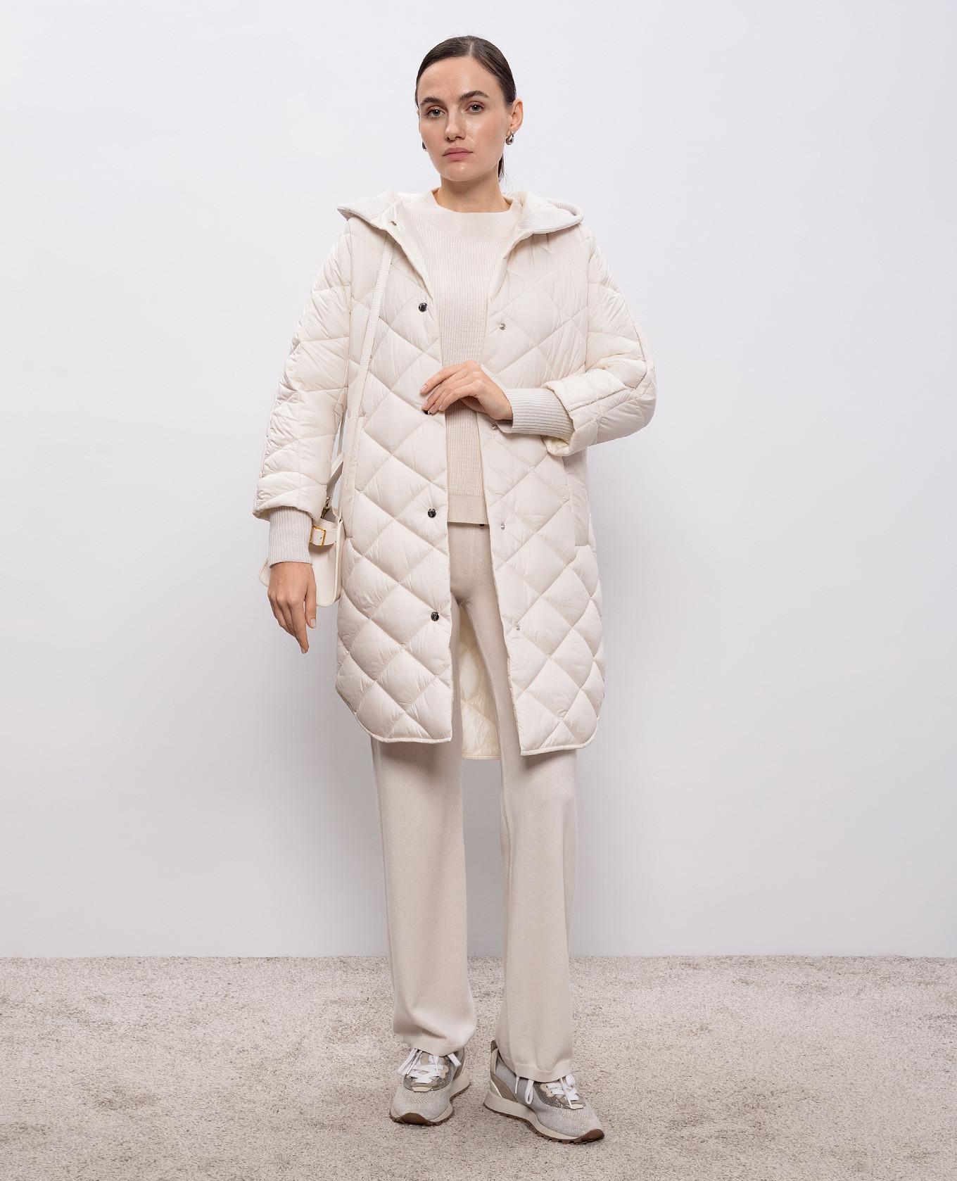 

White quilted jacket Peserico