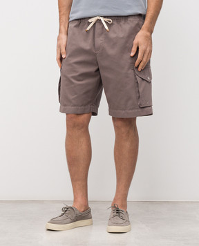 Brunello Cucinelli Brown cargo shorts M252DU0025