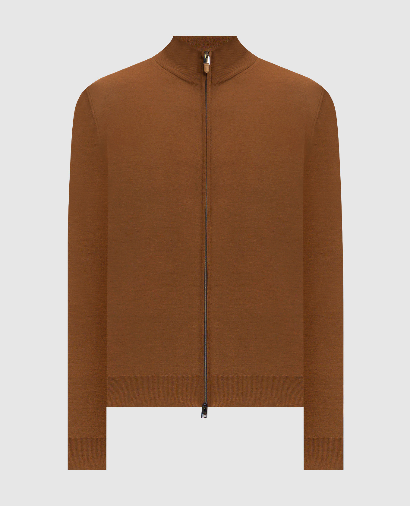 Brown wool cardigan