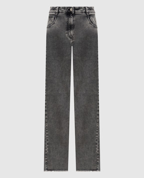 Twinset Black jeans with a worn effect 261AP2362