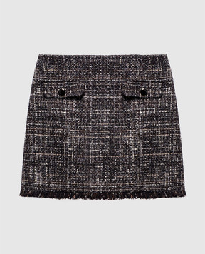 Solotre Black tweed skirt M1AC0099