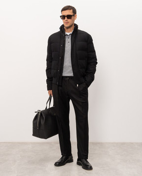 Castangia dal 1850 Black wool down jacket BNT2